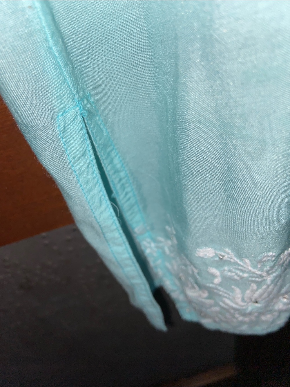 Melissa Odabash Embroidered Beaded Tunic Pullover Dress Beach Coverup size S - Picture 5 of 7